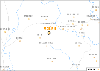 map of Salem