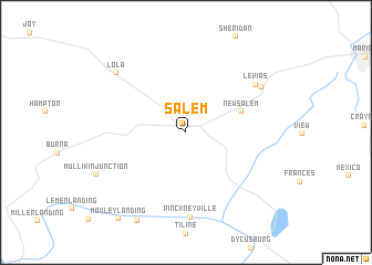 map of Salem