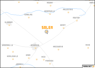 map of Salem