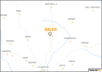 map of Salem