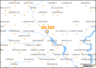 map of Saléon