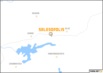 map of Salesópolis