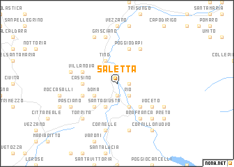 map of Saletta