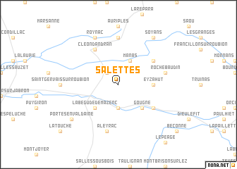 map of Salettes