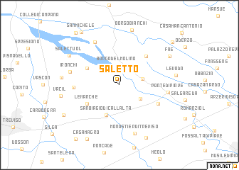 map of Saletto