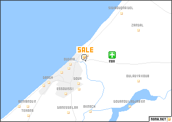 map of Salé