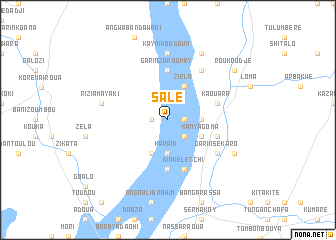 map of Salé