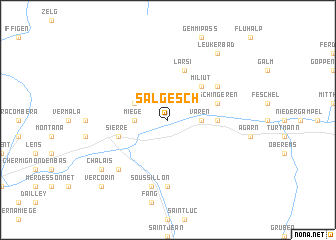 map of Salgesch