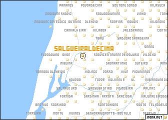 map of Salgueiral de Cima