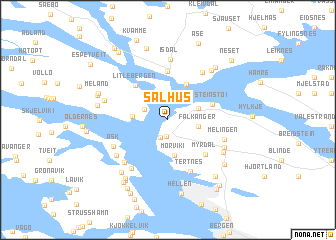 map of Salhus