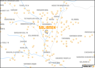 map of Sālīāneh