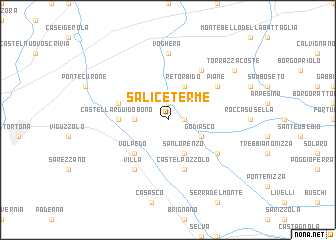 map of Salice Terme