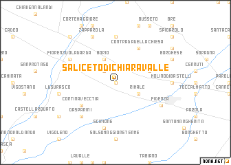 map of Saliceto di Chiaravalle