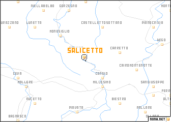 map of Salicetto