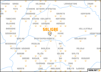 map of Saligbé