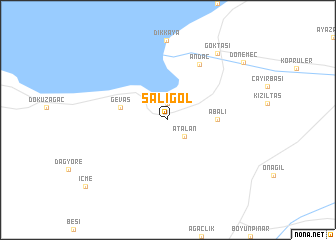 map of Şalıgöl