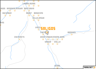 map of Saligos