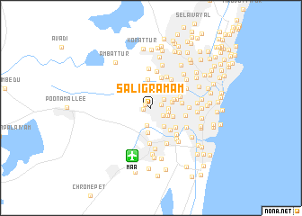 map of Saligramam