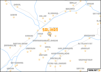 map of Şāliḩān