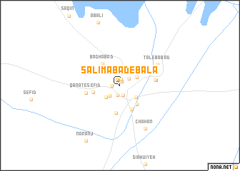 map of Salīmābād-e bālā