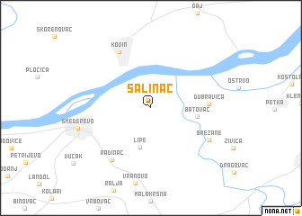 map of Šalinac