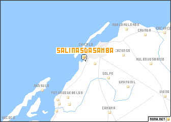map of Salinas da Samba