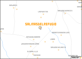 map of Salinas del Refugio