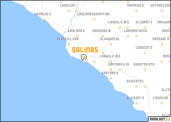 Salinas (Nicaragua) map - nona.net