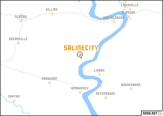 map of Saline City