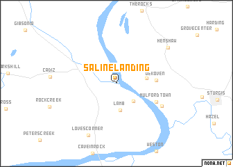 map of Saline Landing