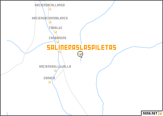 map of Salineras Las Piletas