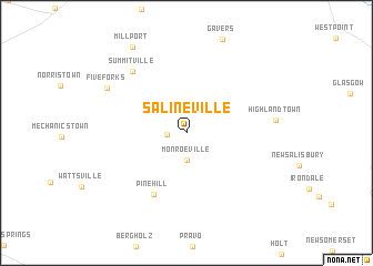 map of Salineville