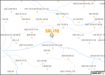 Saline (Italy) map - nona.net