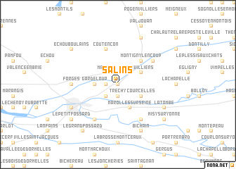 map of Salins