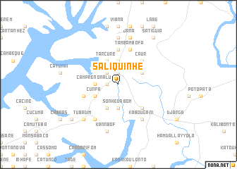 map of Saliquinhé