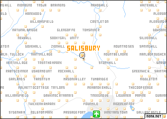 map of Salisbury