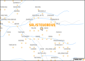 map of Sălişte de Beiuş