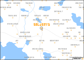 map of Säljeryd