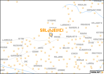 map of Saljijevići