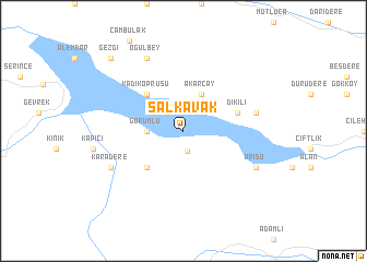 map of Salkavak