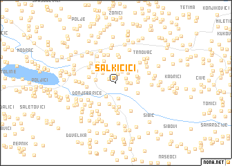 map of Salkičići