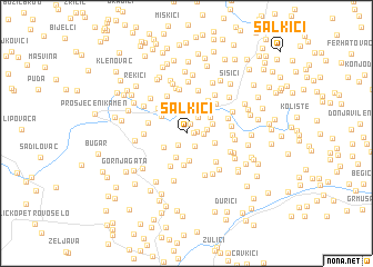 map of Salkići