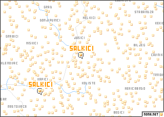 map of Salkići