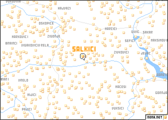 map of Salkići