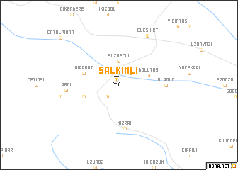 map of Salkımlı