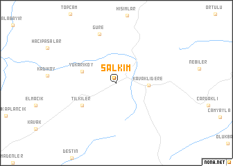 map of Salkım