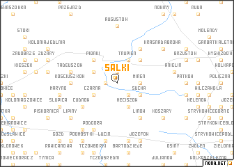 map of Sałki