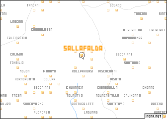 map of Sallafalda