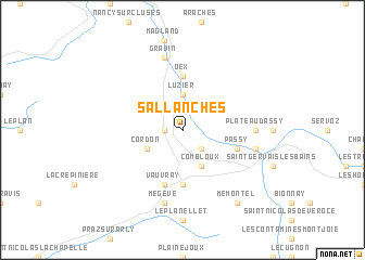 map of Sallanches