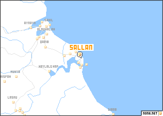 map of Şallān